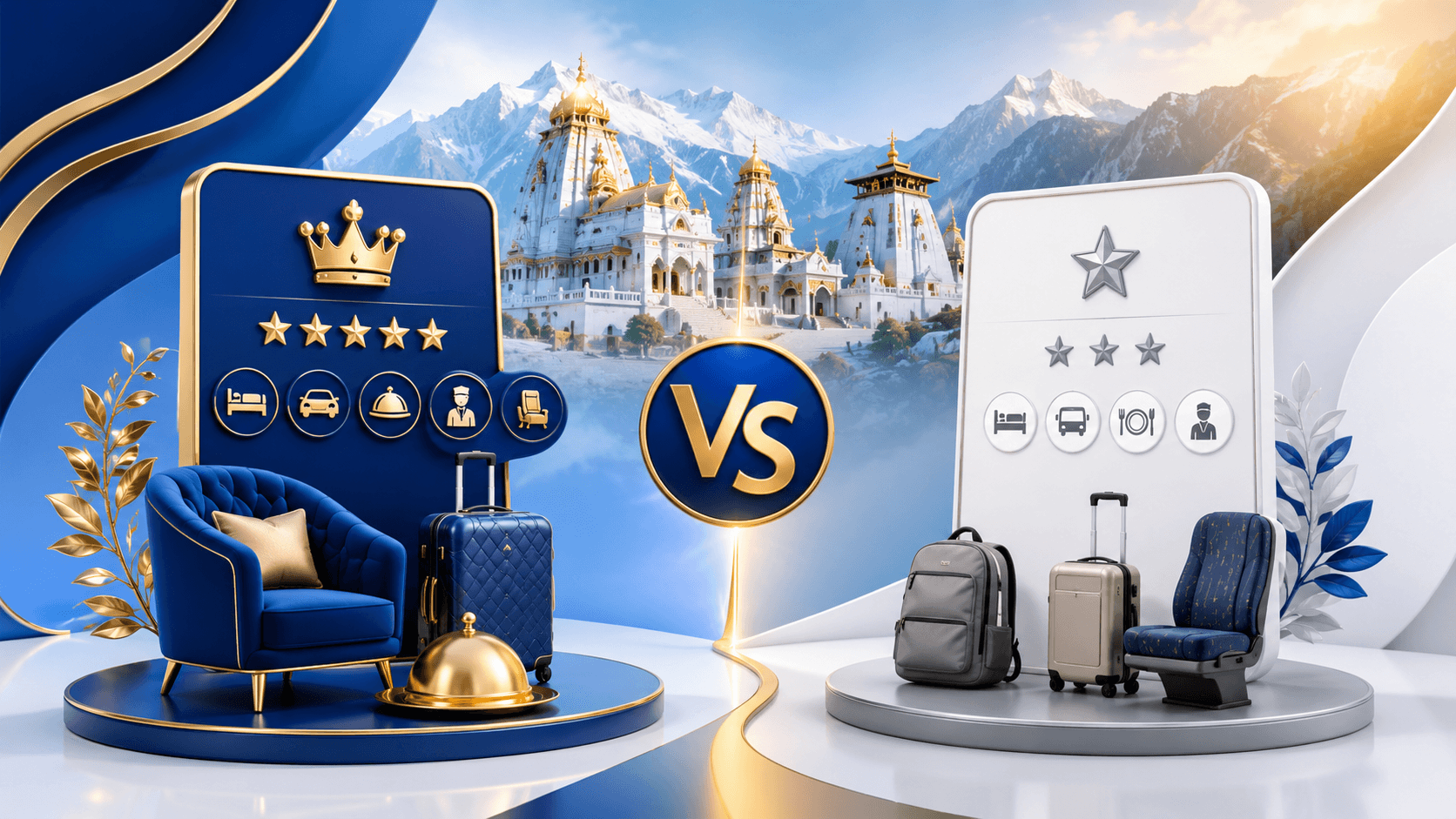 Luxury Chardham Yatra Package vs Standard Package