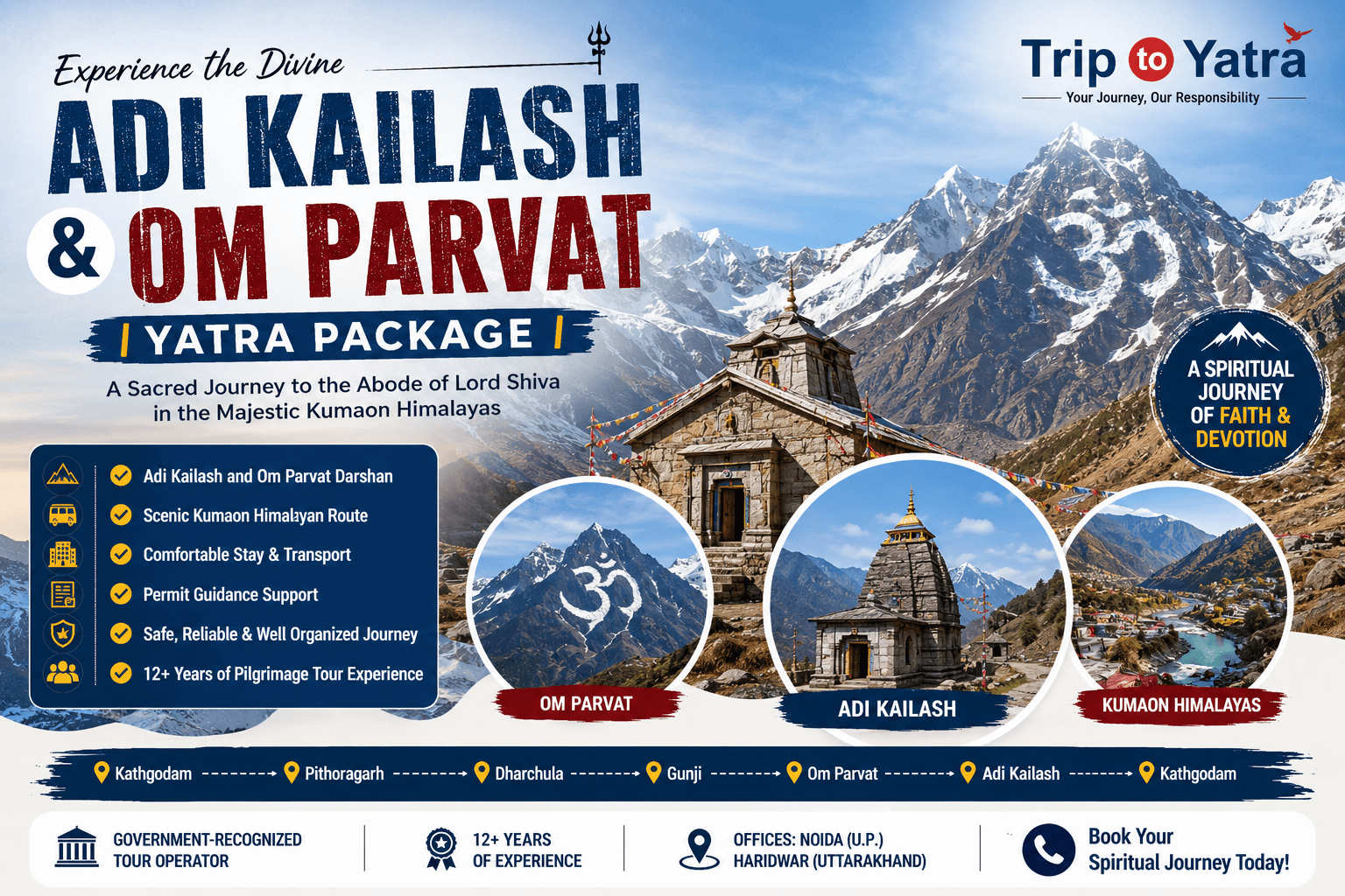 Adi Kailash and Om Parvat Yatra Package