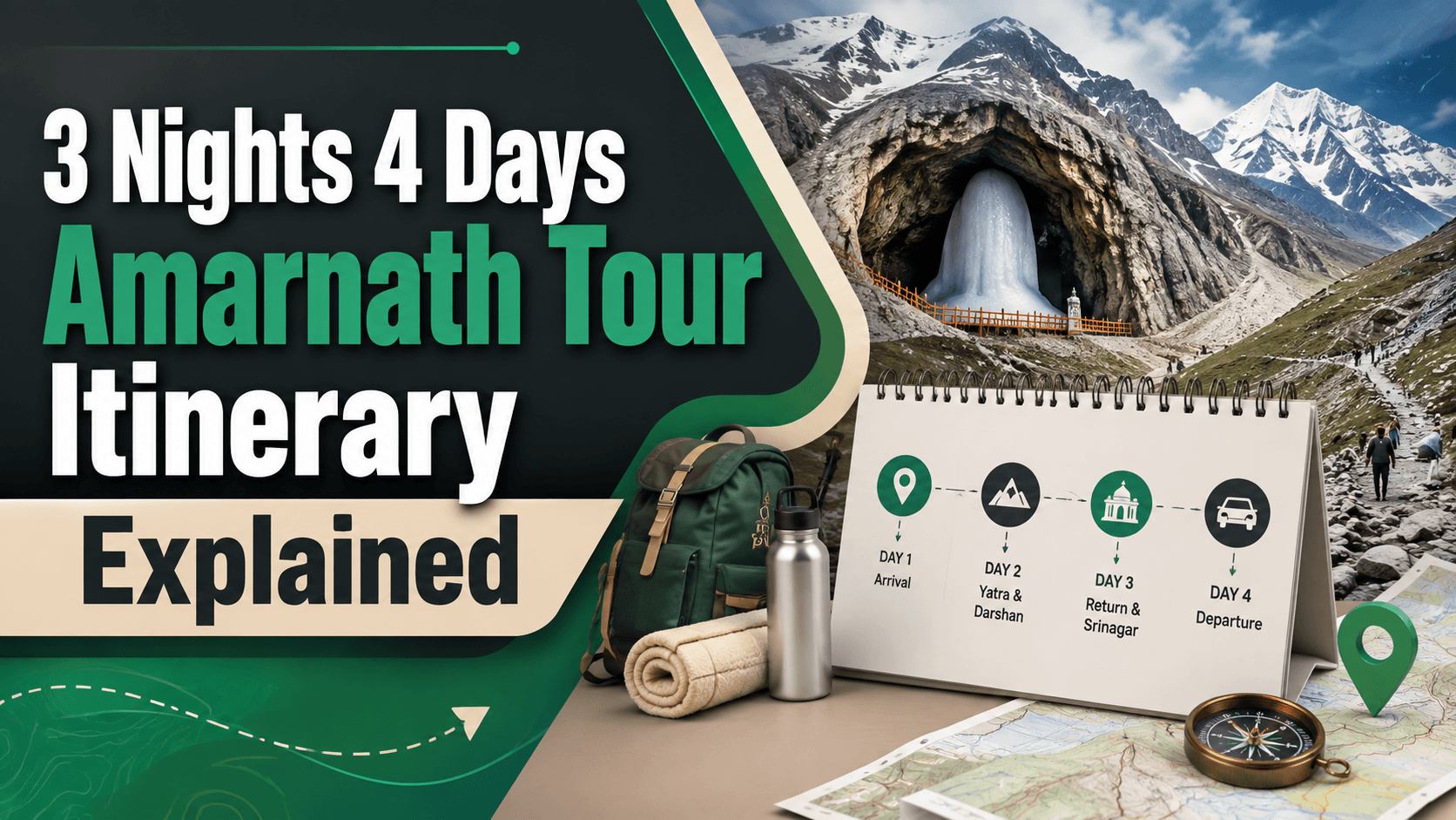 Amarnath Tour 3 Nights 4 Days Itinerary Explained