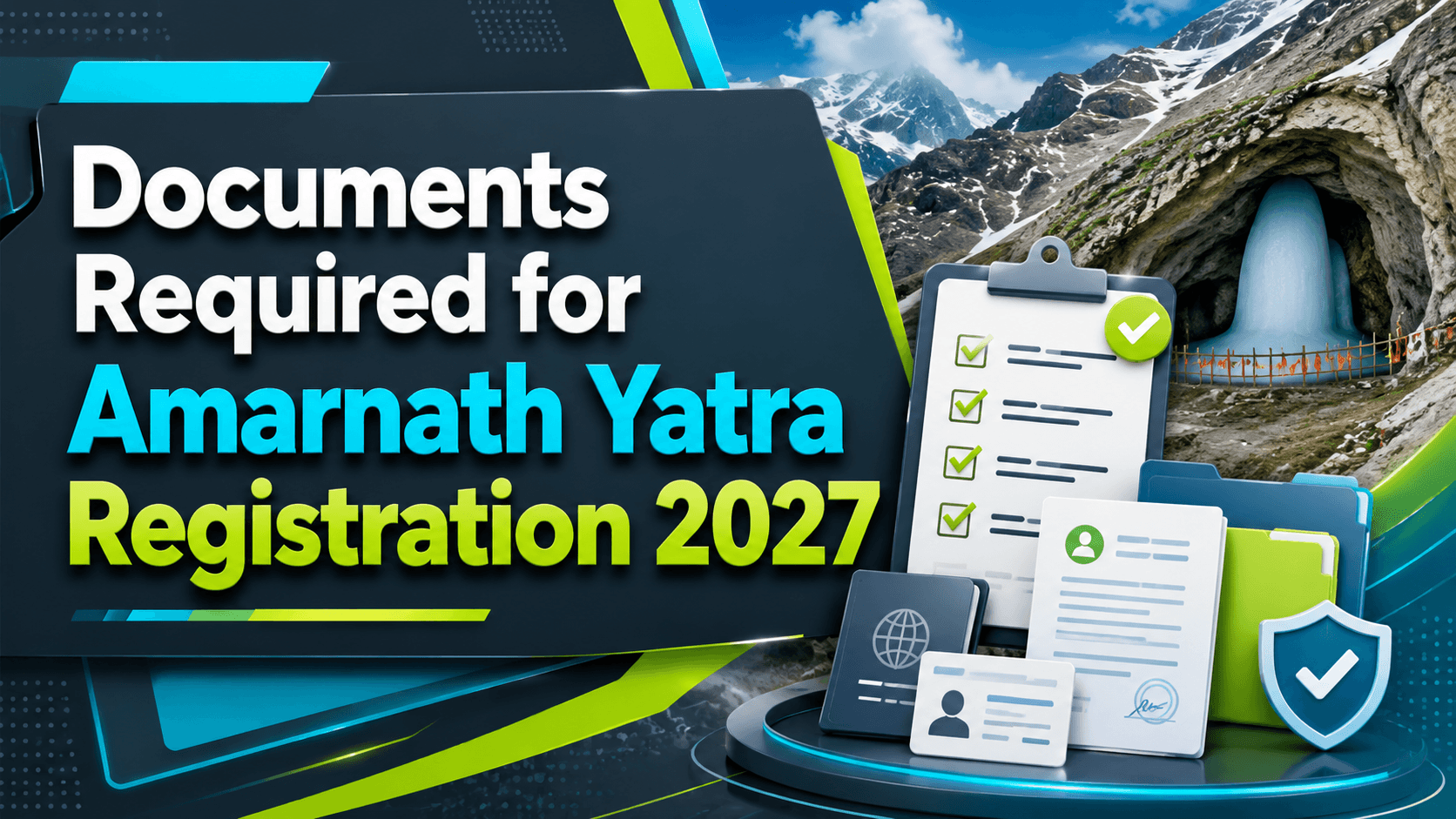 Documents Required for Amarnath Yatra Registration 2027