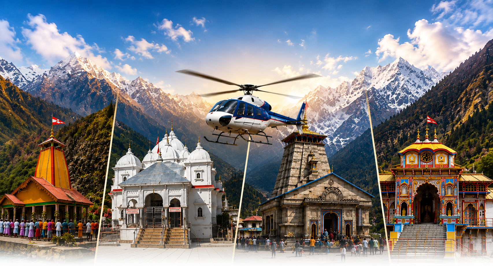 Char Dham Yatra by Helicopter from Dehradun – 4 Nights  or  5 Days