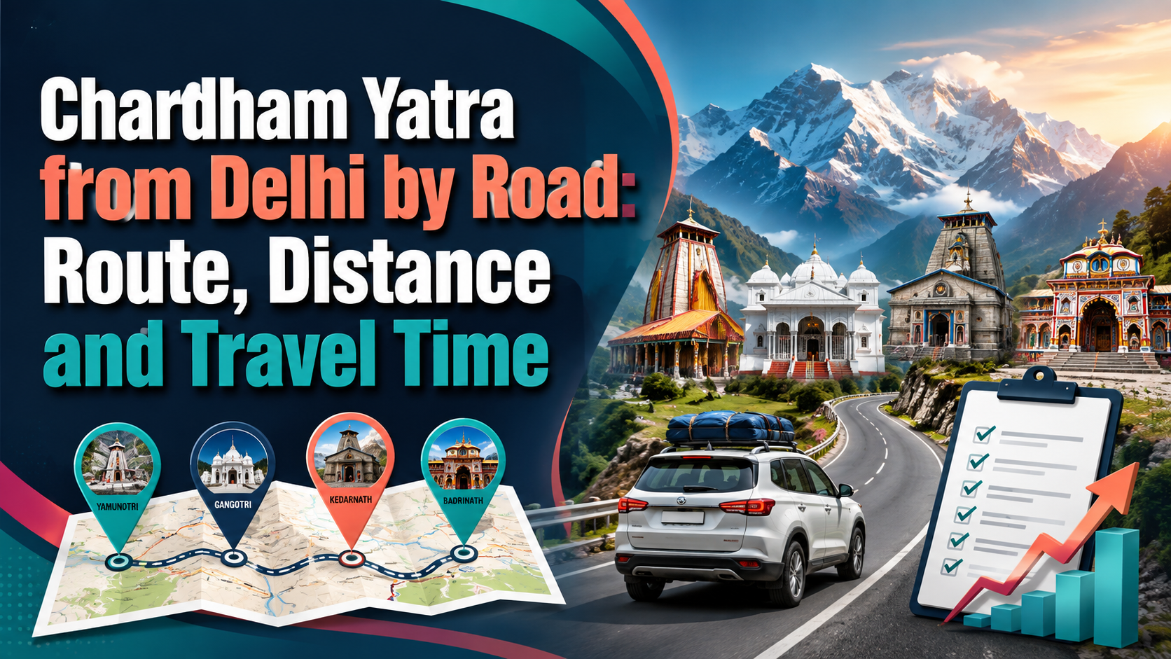 Chardham Yatra from Delhi by Road: Route, Distance and Travel Time