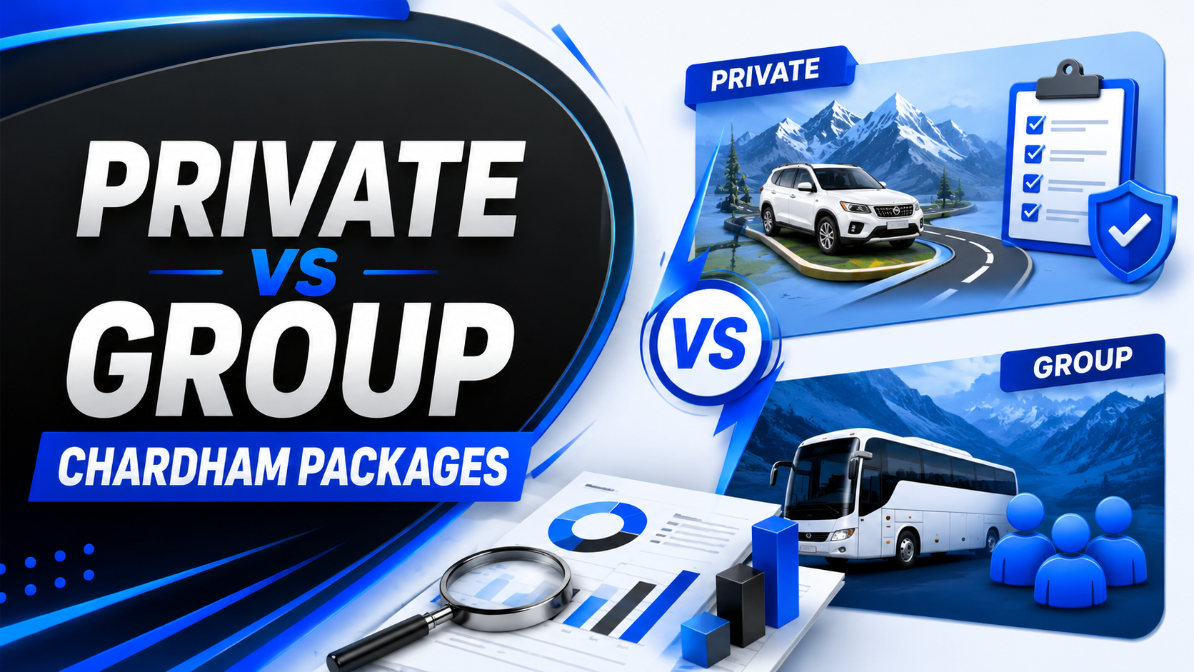 Private vs Group Chardham Packages